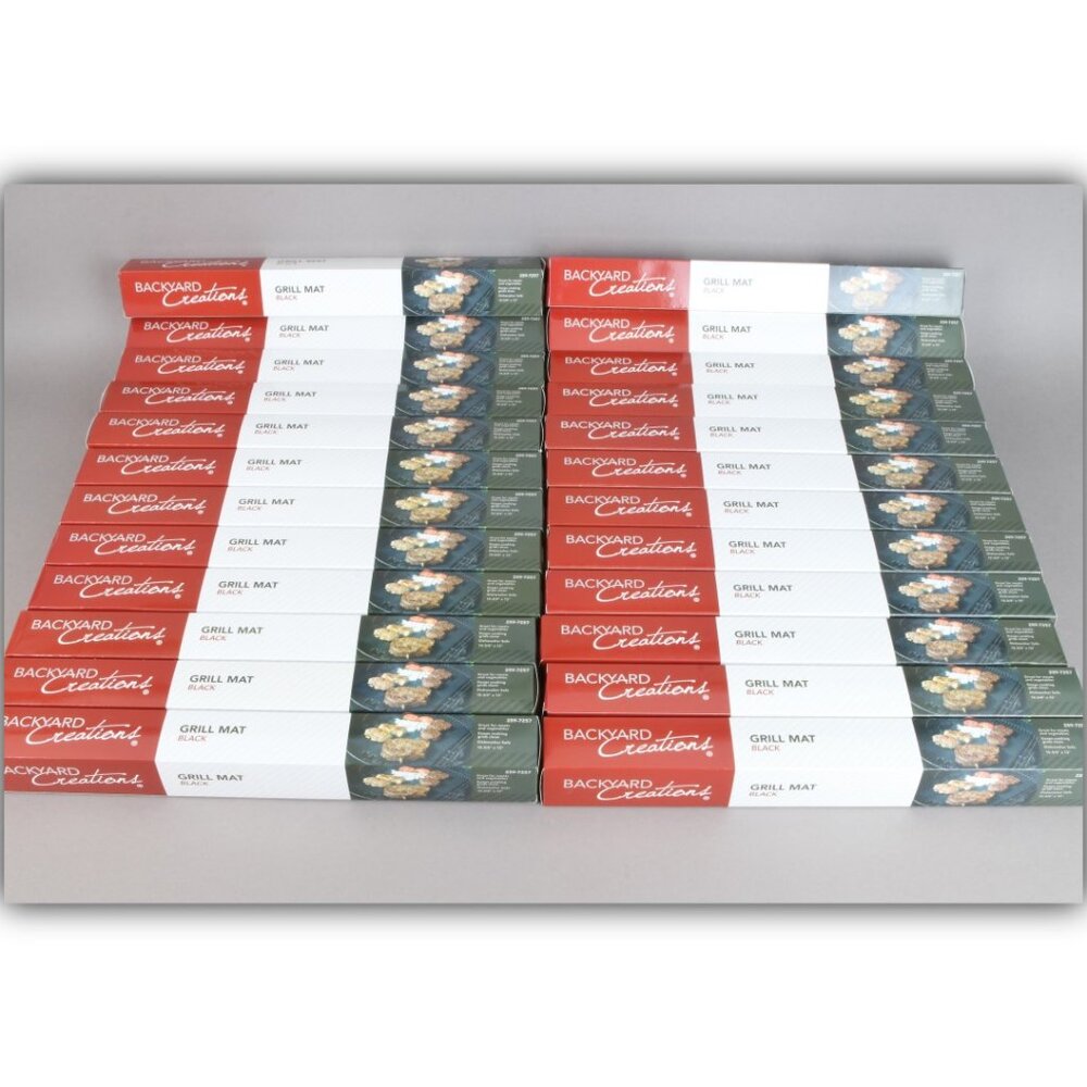 Lot of 24 Backyard Creations Grill mats 252-7957. YOU GET ALL 24 PICTURED!!!